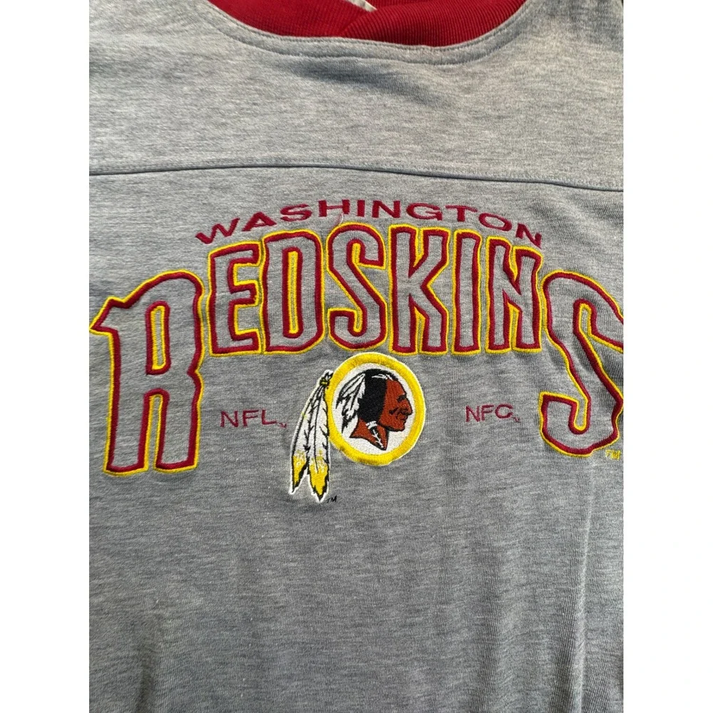 Vintage Lee Sport Washington Redskins NFL Sweatshirt Gray XL Embroidered NFC